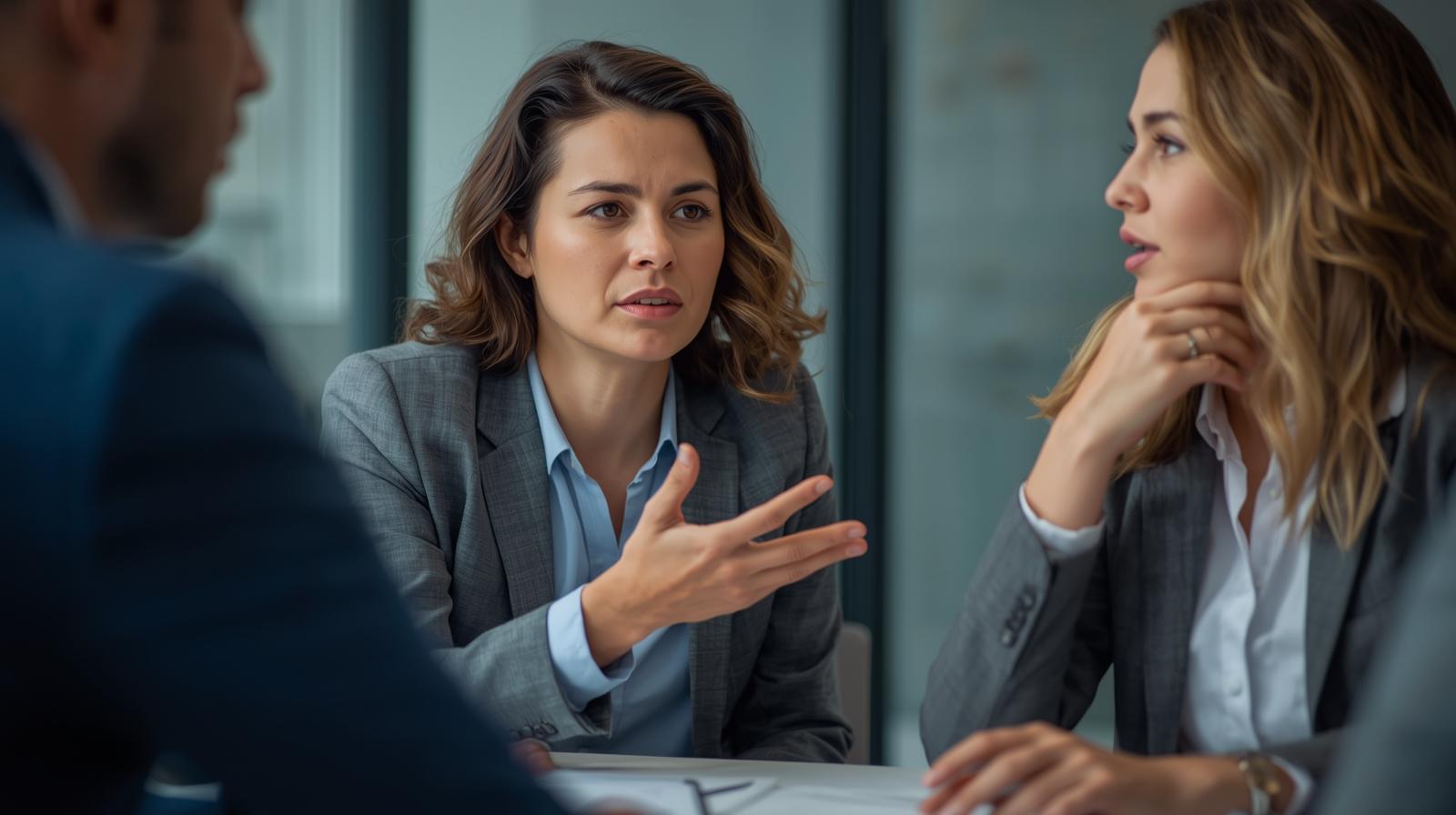 Professional demonstrating emotional intelligence while supporting a colleague during a difficult conversation