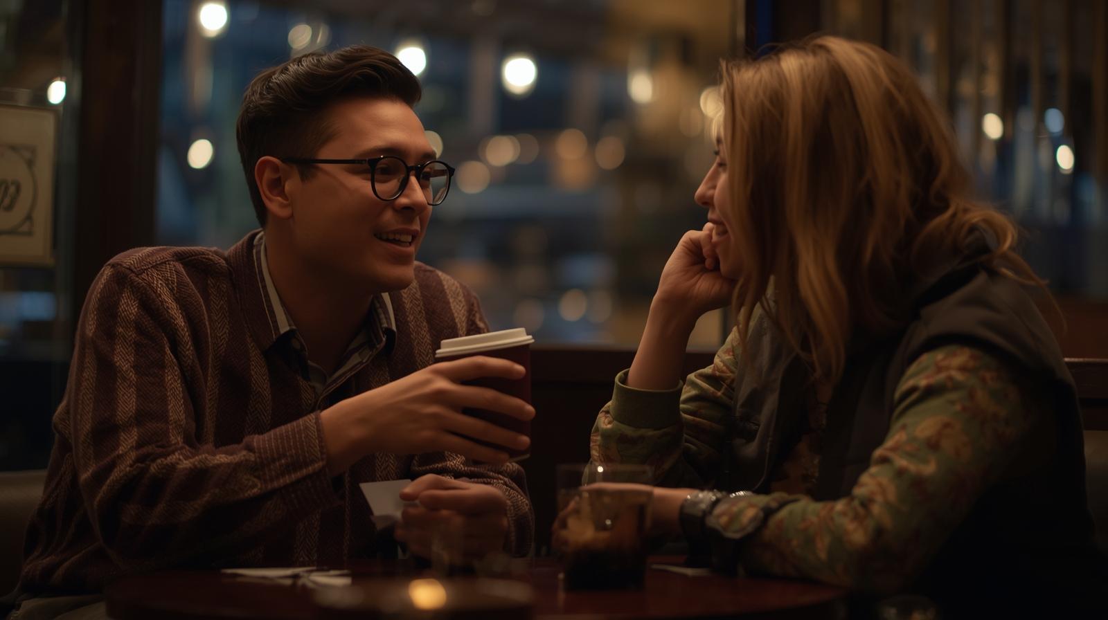 people in meaningful conversation
