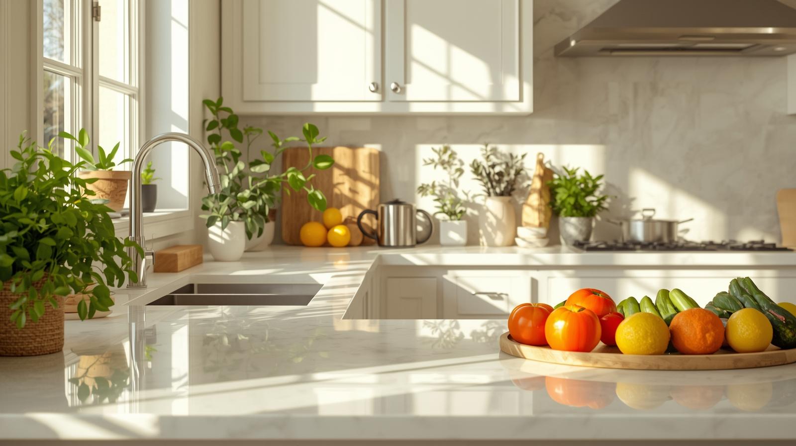 Clean, organized kitchen