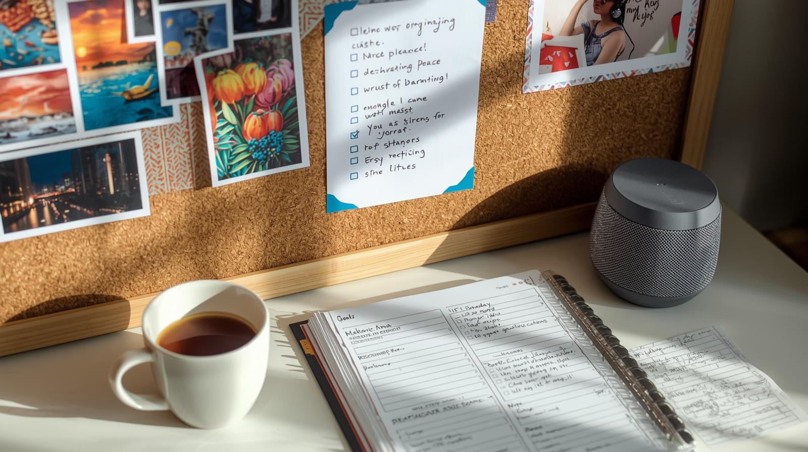 Vision board or goal planning